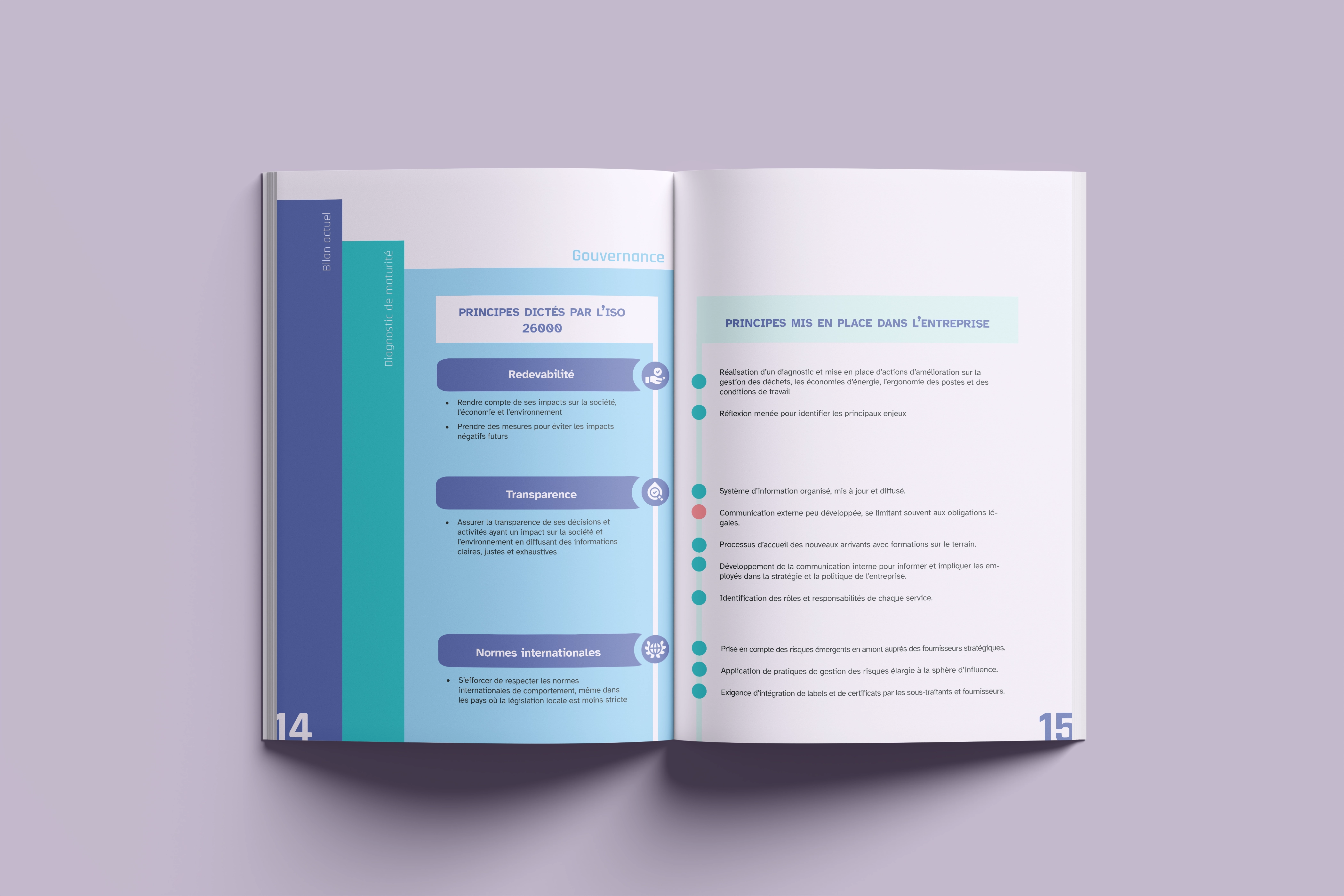 Evaluation of ExEau's CSR initiatives based on the priciples of the ISO 2600.