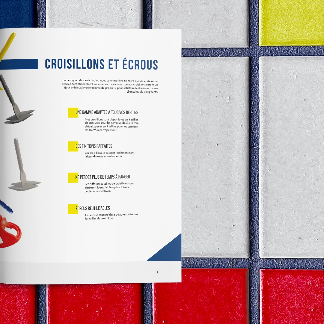 Détail des croisions et écrous dans le catalogue produit de JD Système.